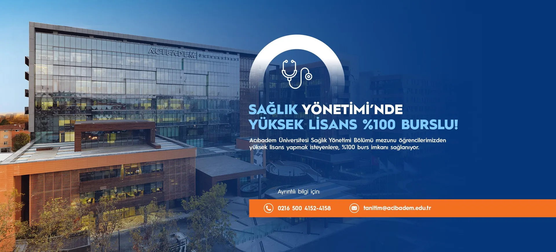 Sağlık Yönetiminde Yüksek Lisans Burs