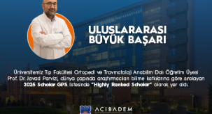 GPS listesinde “Highly Ranked Scholar” olarak yer aldı.