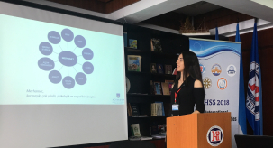 Sağlık Yönetimi Bölümü öğrencilerimiz Moldova Komrat Devlet Üniversitesi’nde sunum gerçekleştirdi